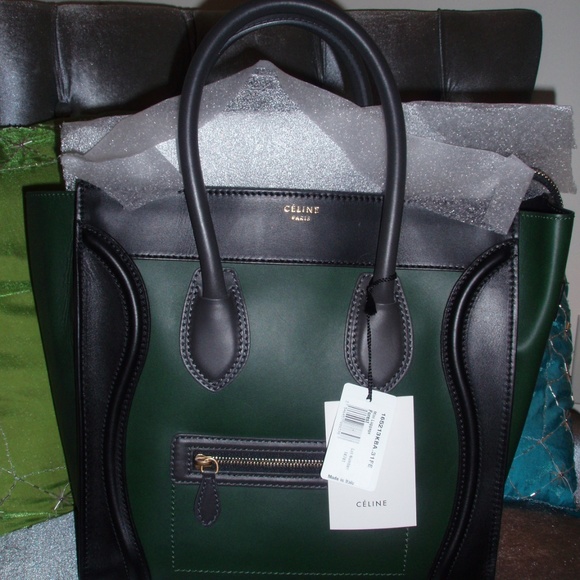 Celine tricolor Mini Luggage Tote w/organizer - Picture 2 of 16